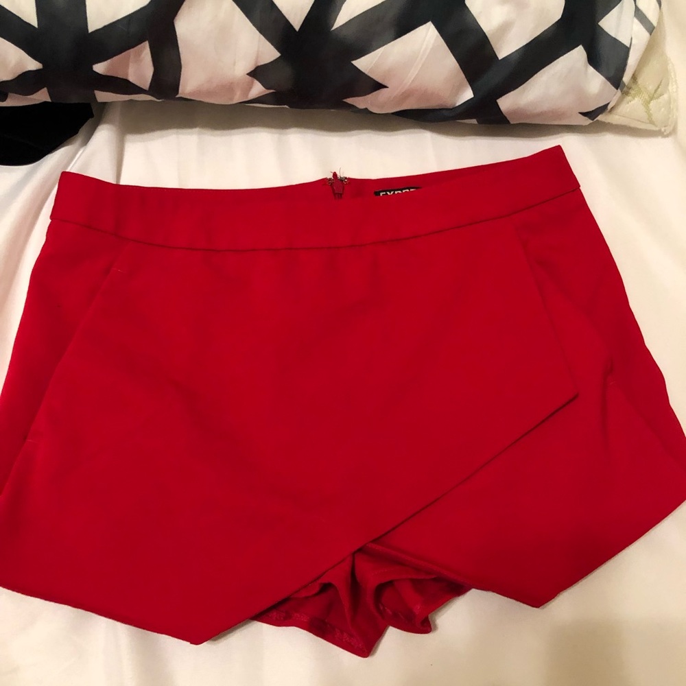 Express Red Skirt/Shorts